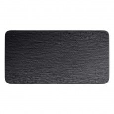 Villeroy & Boch Manufacture Rock Servierplatte rechteckig 35x18x1 cm