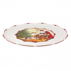 Villeroy & Boch Toy's Fantasy Gebäckteller groß - Santa bringt Geschenke 43 cm