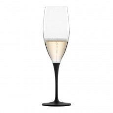 Eisch Kaya Schwarz Champagnerglas mit Moussierpunkt h: 235 mm / 278 ml