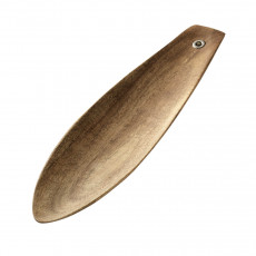Robbe & Berking 12 - Holz / 150 g versilbert Schale groß Akazie Holz mit 150 g versilberter Öse 38x8,8 cm