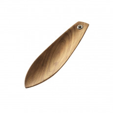 Robbe & Berking 12 - Holz / 150 g versilbert Schale Teak Holz mit 150 g versilberter Öse 29x6,9 cm