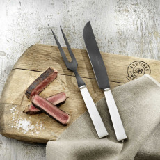 Robbe & Berking Riva - 925 Sterling Silber Tranchiermesser Frozen Black 318 mm