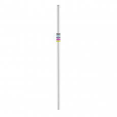 Robbe & Berking Bar-Kollektion - 90 g versilbert Trinkhalm mit Reinigungsbürste und 5x Kunststoffring
