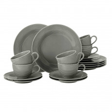 Seltmann Weiden Beat Perlgrau Kaffeeservice 18-tlg.