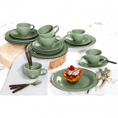 Seltmann Weiden Beat Salbeigrün Kaffeeservice 18-tlg.