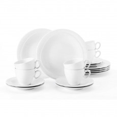 Seltmann Weiden Trio Weiß Kaffeeservice 18-tlg.