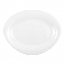 Seltmann Weiden Trio Weiß Servierplatte oval 35x27 cm