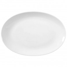 Seltmann Weiden Lido Weiß Servierplatte oval 38,5x26 cm