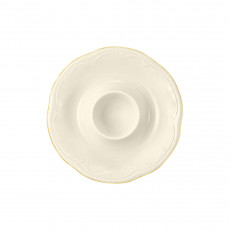 Seltmann Weiden Rubin Cream Goldrand Eierbecher mit Ablage