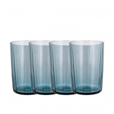 Bitz Kusintha - Glas blue Wasserglas Set 4-tlg. 0,28 L