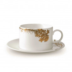 Wedgwood Vera Wang Jardin Kaffeetasse / Teetasse mit Untertasse 15,5 cm