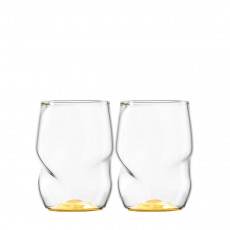 Eisch Unik Allroundbecher Glas gold Set 2-tlg. 0,33 L