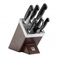 Zwilling Vier Sterne Messerblock braun selbstschärfend Set 7-tlg.