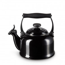 Le Creuset Wasserkessel Wasserkessel Tradition m. Flöte Schwarz 2,10 L