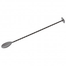 Sambonet Paderno Bar Utensils - Edelstahl / PVD Schwarz Cocktaillöffel 27,5 cm