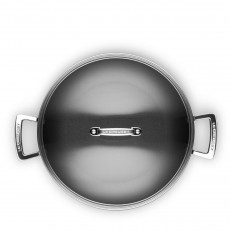 Le Creuset Aluminium-Antihaft-Pfannen Aluminium Profipfanne mit Glasdeckel 30 cm
