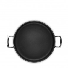 Le Creuset Aluminium-Antihaft-Pfannen Aluminium Schmorpfanne mit Glasdeckel 28 cm