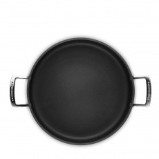 Le Creuset Aluminium-Antihaft-Pfannen Aluminium Schmorpfanne mit Glasdeckel 30 cm