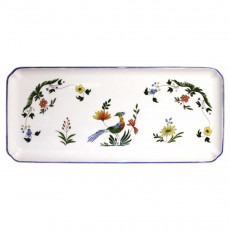Gien 'Oiseaux Paradis' Königskuchenplatte 38 x 14,5 cm