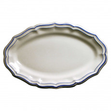 Gien 'Filets Bleus' Platte oval 41 x 26,2 cm