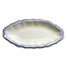 Gien 'Filets Bleus' Beilage 26,5 x 13,2 cm