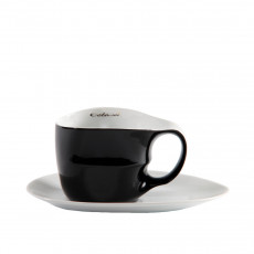 Luigi Colani Porzellan Ab ovo Black & White  Jumbotasse 2-tlg. 0,40 L