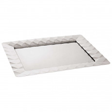 Sambonet Malia - Edelstahl / Relief Tablett rechteckig 48x38 cm