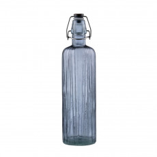 Bitz Kusintha - Glas blue Wasserflasche 0,75 L