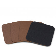 Bitz Living black / brown Untersetzer 10x10 cm Set 4-tlg.