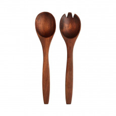 ASA Wood Dark Akazie Massiv Salatbesteck 30 cm