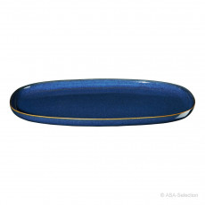 ASA Saisons Midnight Blue Platte oval 31x18 cm
