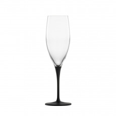 Eisch Kaya Schwarz Champagnerglas mit Moussierpunkt 0,27 L