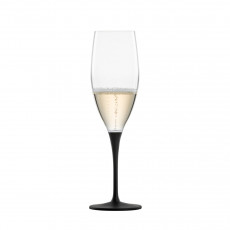 Eisch Kaya Schwarz Champagnerglas mit Moussierpunkt 0,27 L