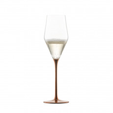 Eisch Kaya Kupfer Champagnerglas mit Moussierpunkt 0,26 L