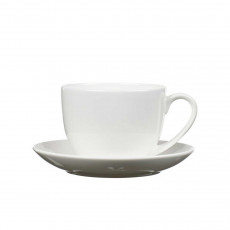 Bitz Bone China white Tasse 0,24 L mit Untertasse 2-tlg.