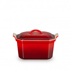 Le Creuset Poterie Pastetenform mit Presse Kirschrot 14 cm
