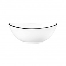 Seltmann Weiden Modern Life Black Line Bowl oval 12x9,5x4,5 cm / 0,18 L