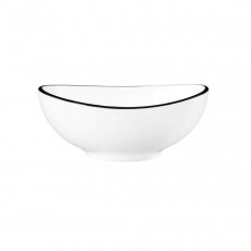 Seltmann Weiden Modern Life Black Line Bowl oval 8,5x6,5x3,3 cm / 0,05 L