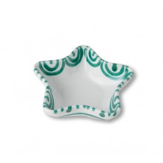 Gmundner Keramik Grüngeflammt Sternschale Stella d: 14 cm / h: 3,9 cm