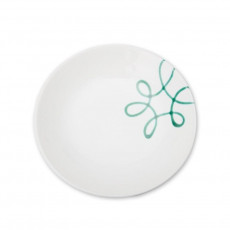 Gmundner Keramik Pur Geflammt Grün Suppenteller Cup d: 20 cm / h: 4,4 cm