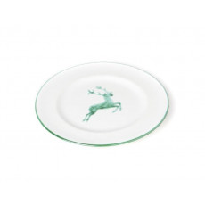 Gmundner Keramik Grüner Hirsch Dessertteller / Frühstücksteller Gourmet d: 18 cm / h: 1,8 cm