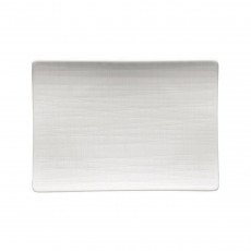 Rosenthal Mesh Weiß Platte flach 18x13 cm