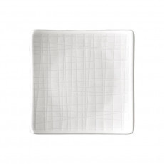 Rosenthal Mesh Weiß Teller quadratisch flach 9 cm