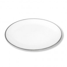 Gmundner Keramik Grauer Rand Platte oval 28x21 cm
