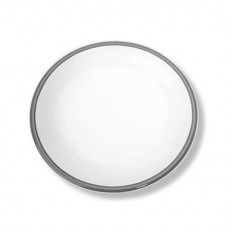 Gmundner Keramik Grauer Rand Mokka-Untertasse ohne Fahne Classic 11 cm