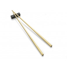 Bitz Besteck Edelstahl PVD Messing Essstäbchen Set 2-tlg. 23 cm