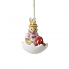 Villeroy & Boch Bunny Tales Ornament Hase Anna in Eischale - Hänger 5 cm