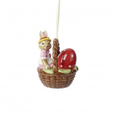 Villeroy & Boch Bunny Tales Ornament Korb Hase Anna - Hänger d: 4,5 cm / h: 6 cm
