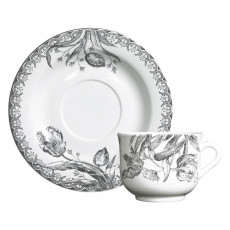Gien 'Tulipes Noires' Kaffee-/Tee-Untertasse 15 cm