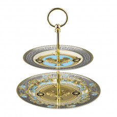 Rosenthal Versace Prestige Gala Le Bleu Etagere klein 2-tlg. 18-22 cm